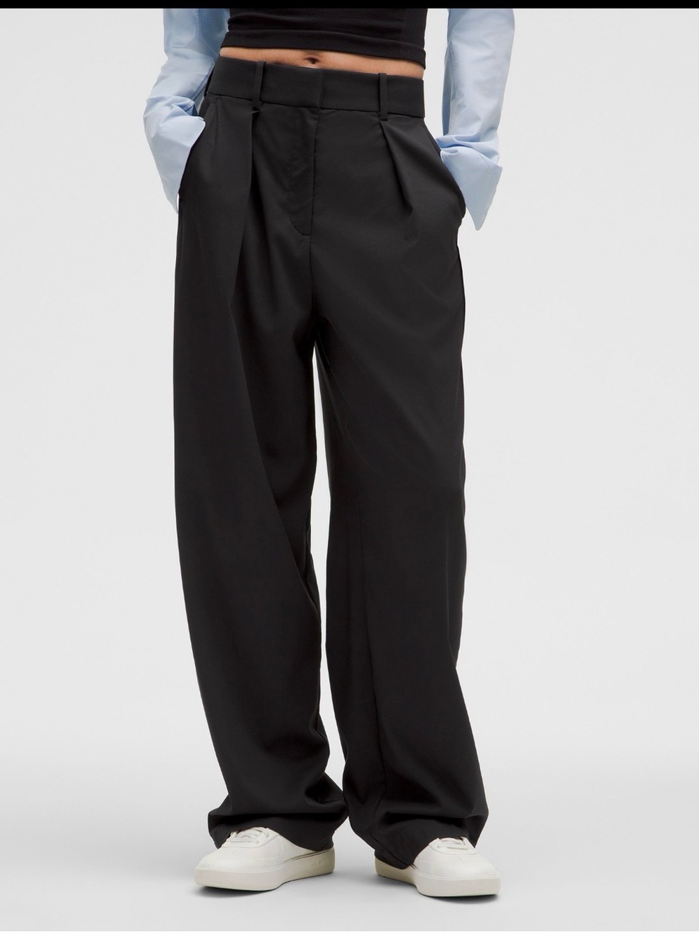 Lululemon Pleat-Front High Rise Trouser Black Size 4 Regular NWOT